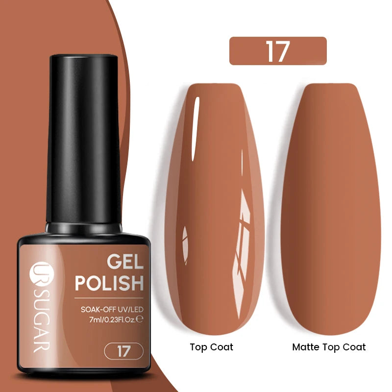 Glitter Gel Nail Polish – Semi-Permanent UV LED Gel with Sparkling Shimmer Finish