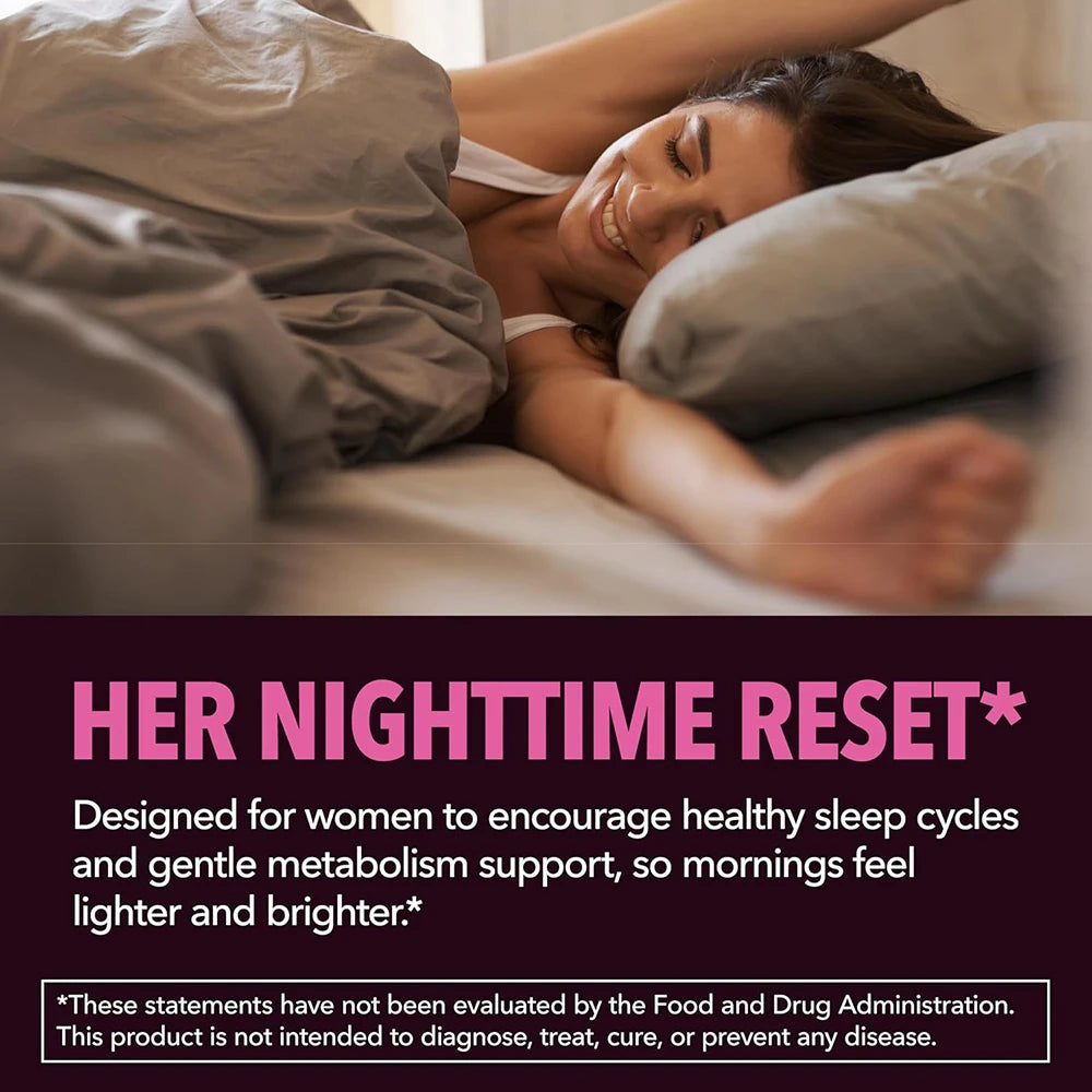 Night Time Weight Loss Pills for Women, Appetite Suppressant & Metabolism Booster, Nighttime Supplement Slimming While You Sleep