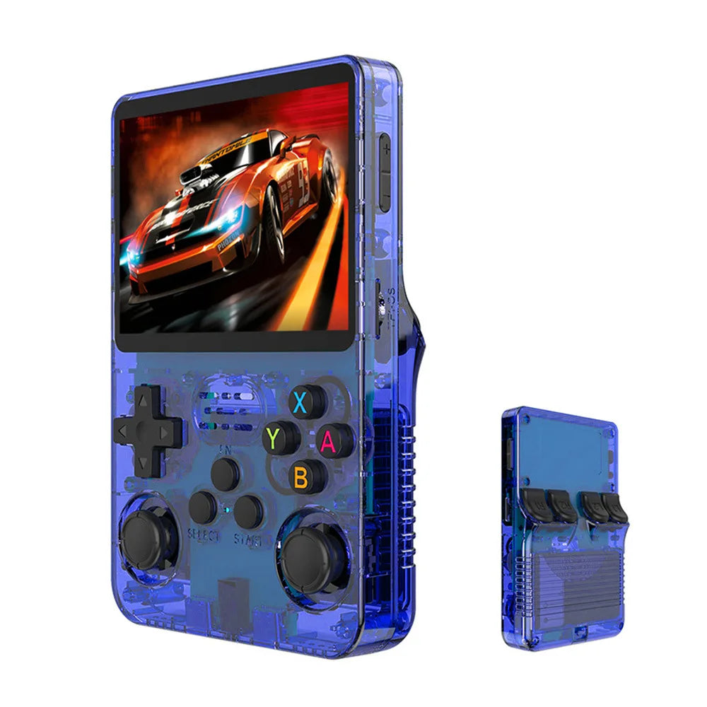 Console de jogos portátil retrô R36S - Sistema Linux de 3,5" com 128 GB de memória.