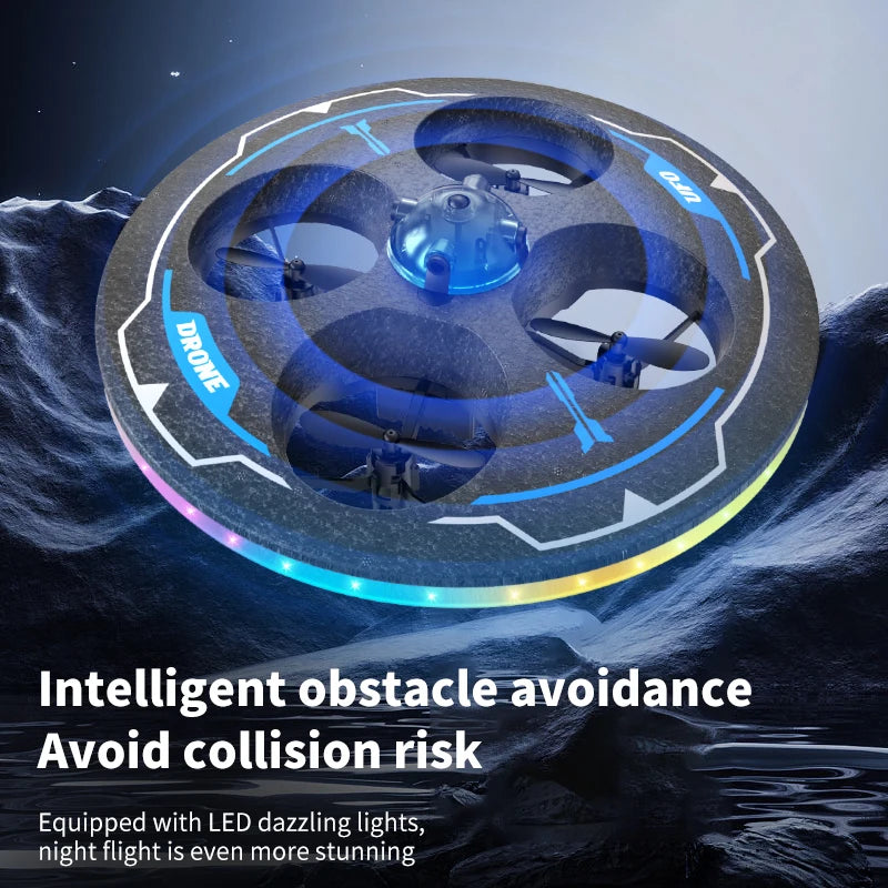 Mini Drone UFO MX85 para Crianças - Desvio Inteligente de Obstáculos, Design Seguro de Espuma (50g)