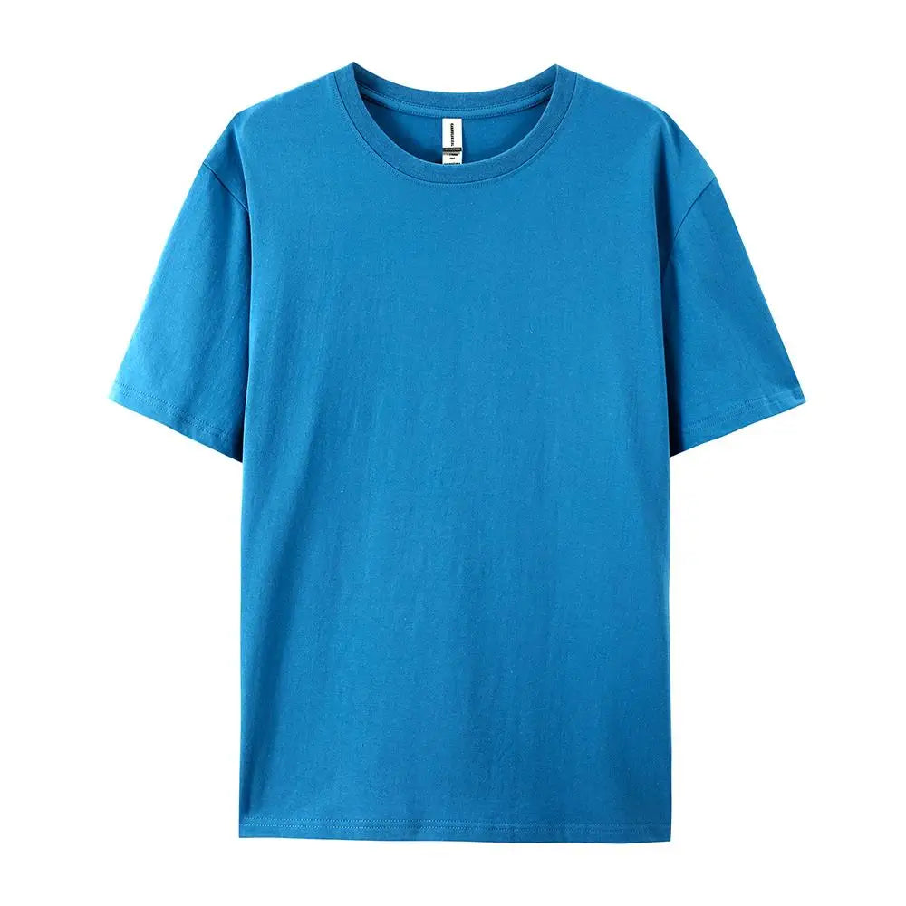 Solid Cotton T-Shirt Men & Women Casual Top
