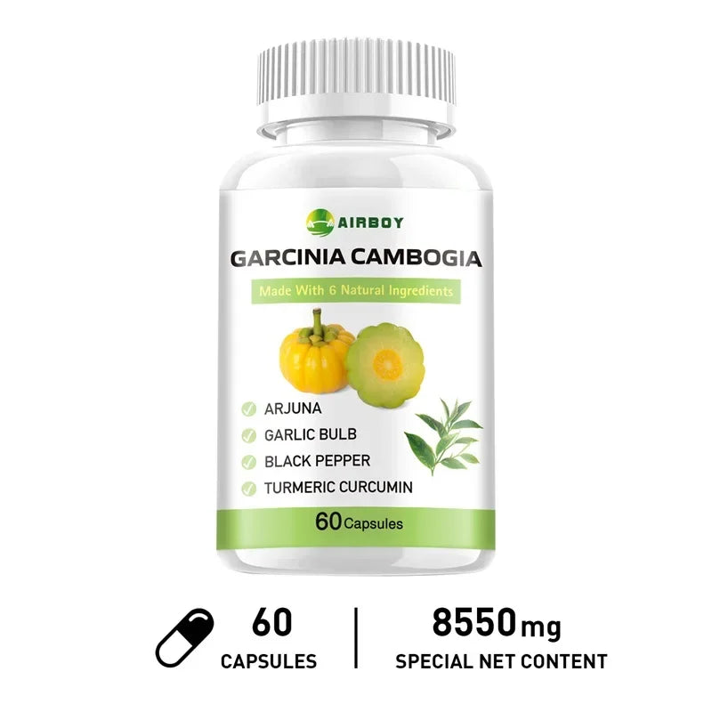 Cápsulas de Garcinia Cambogia – Queimador de Gordura Natural e Supressor de Apetite para Perda de Peso