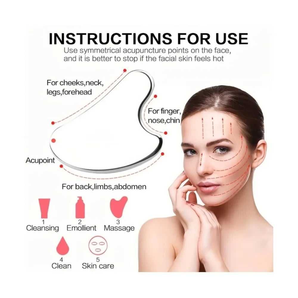 Ice Facial Roller Set – Stainless Steel De-Puffing Facial Tool