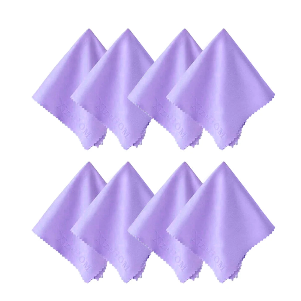 XizeHOM 8pcs Microfiber Glasses Cleaning Cloth – Lens & Phone Screen Wipes