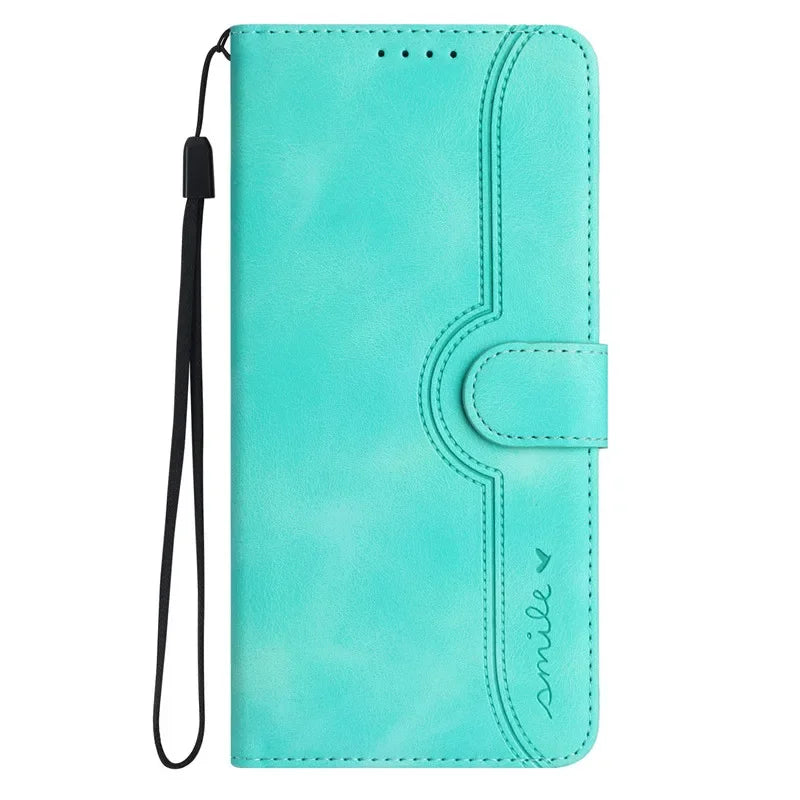 Capa Carteira Huawei - Capa Flip de Couro com Porta-Cartão e Suporte para P Smart, Série Y