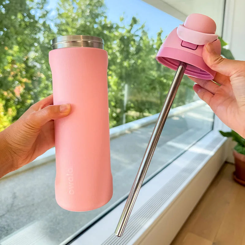 Canudo Koala para Owala FreeSip - Canudo reutilizável de metal em aço inoxidável para garrafas de 710ml/946ml