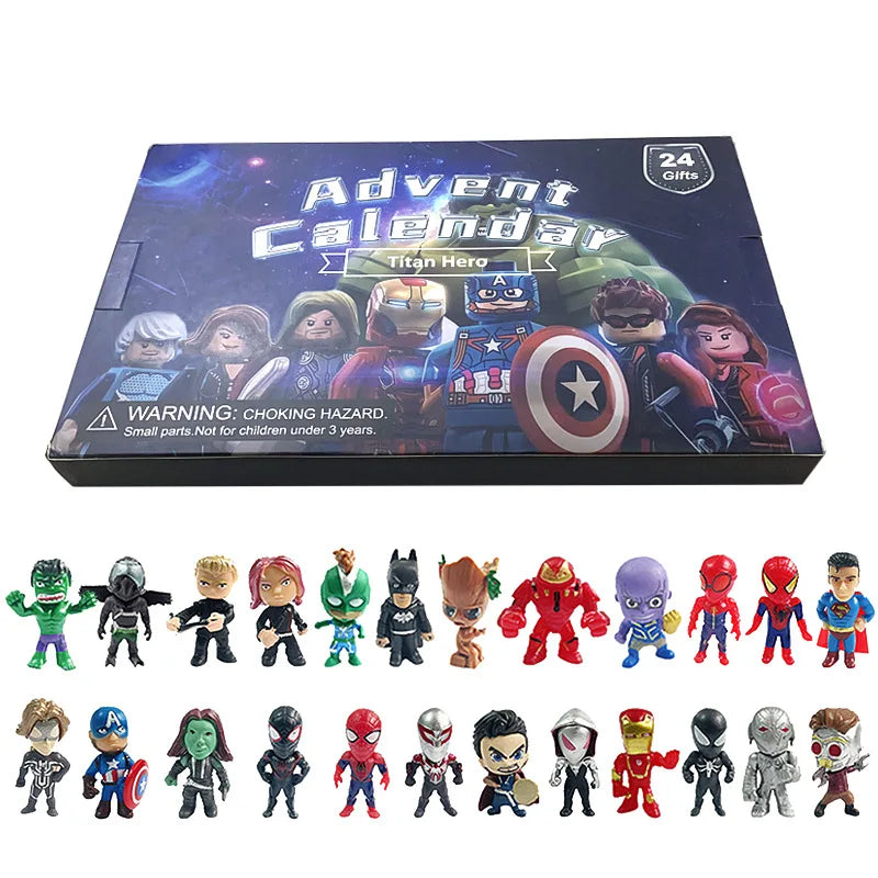 Calendário do Advento Marvel com 24 miniaturas de super-heróis