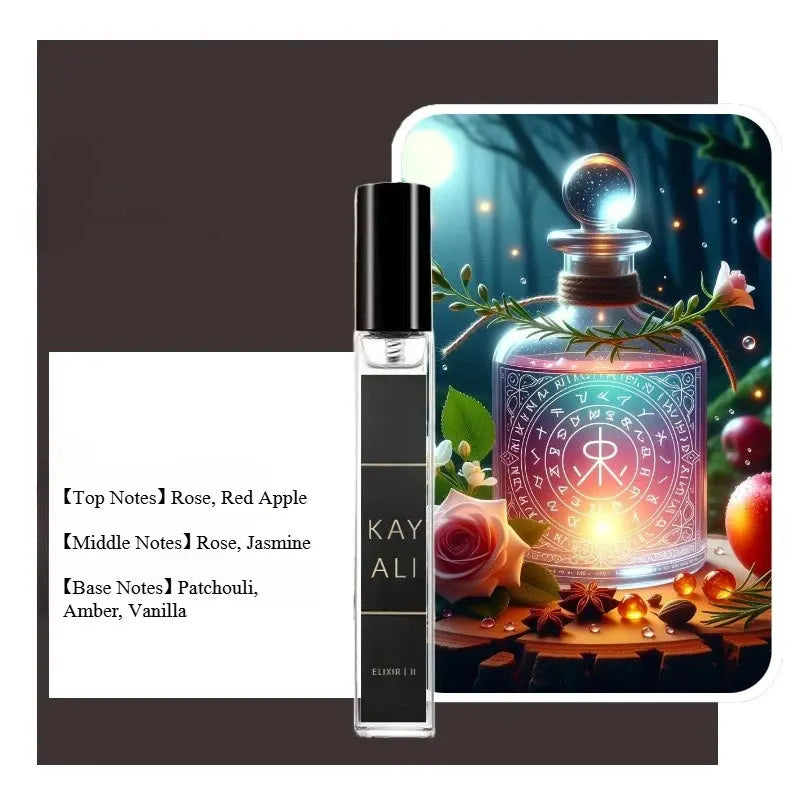 Perfume Feminino Floral Frutado Doce Elegante - Eau de Parfum Romântico com Base Amadeirada (10ml)