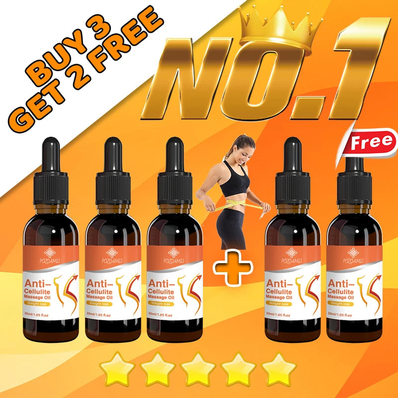 Óleo Essencial Emagrecedor - Óleo Corporal Natural para Queimar Gordura e Perder Peso