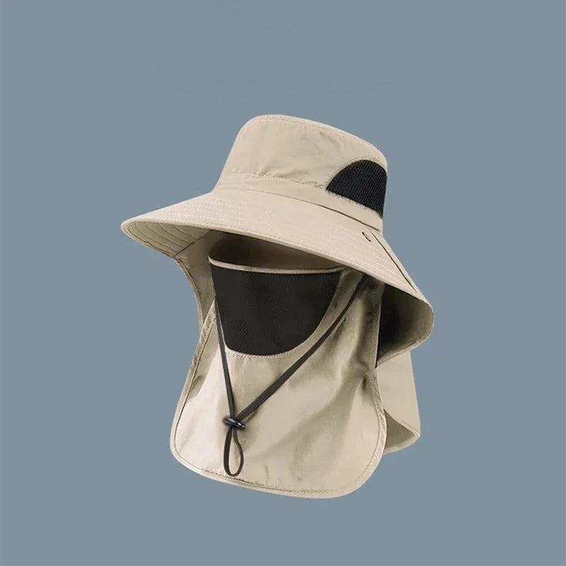 Wide Brim Sun Hat – UV Protection, Breathable & Windproof for Outdoor Use