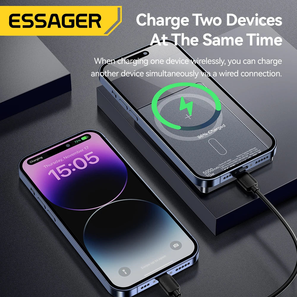 Essager 5000mAh 20W Magnetic Wireless Power Bank