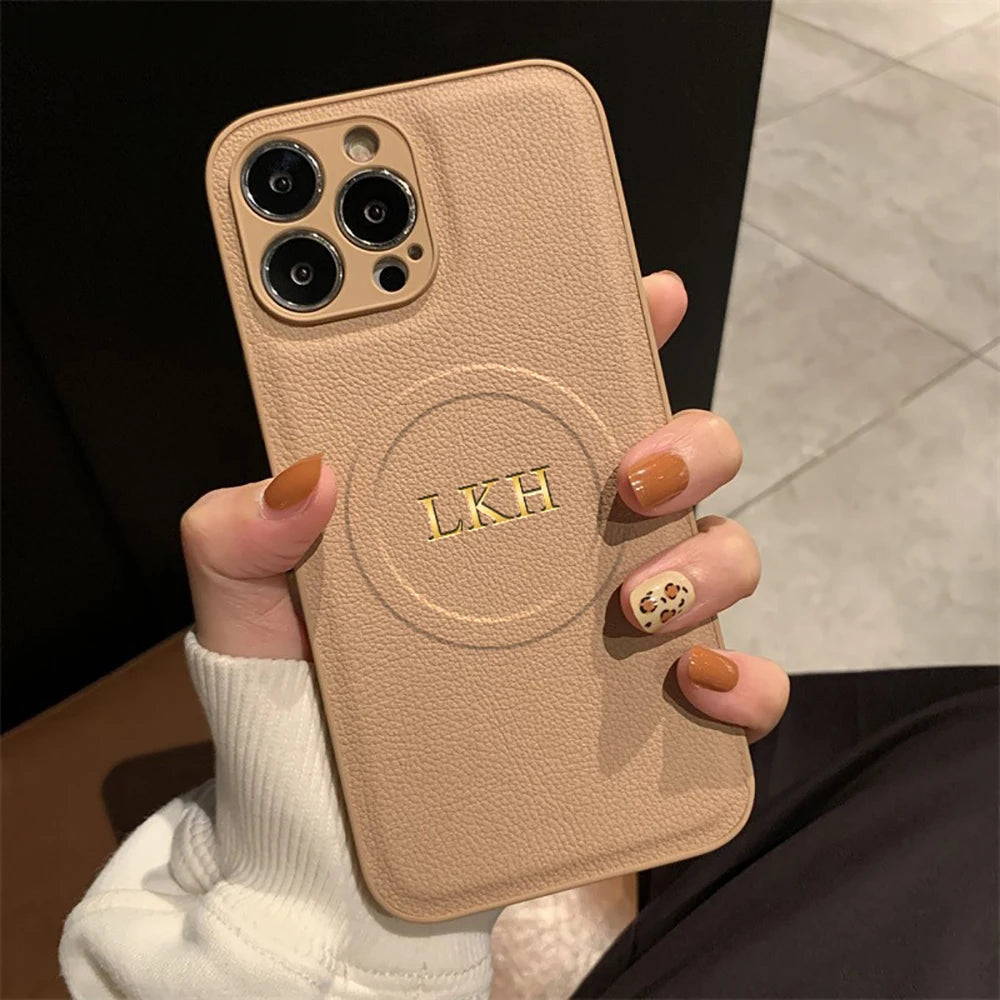 Custom Name Initials iPhone Case for iPhone 11–17 Pro Max