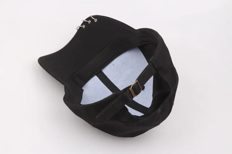 Boné de Beisebol com Anéis - Chapéu Snapback Estilo K-Pop Coreano para Homens e Mulheres