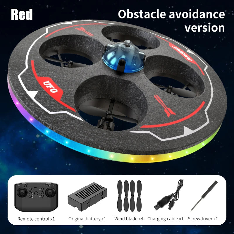Mini Drone UFO MX85 para Crianças - Desvio Inteligente de Obstáculos, Design Seguro de Espuma (50g)