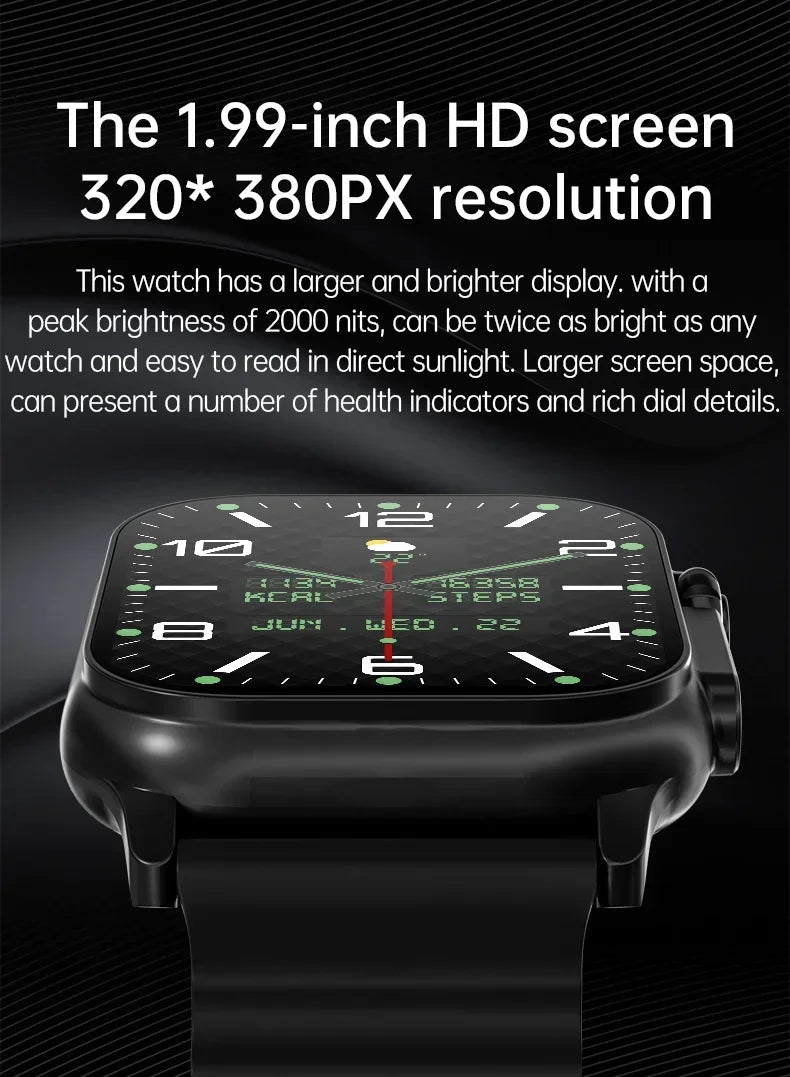 T900 Ultra 2 Smart Watch – 49mm AMOLED, Bluetooth Calls, NFC, IP65 Waterproof