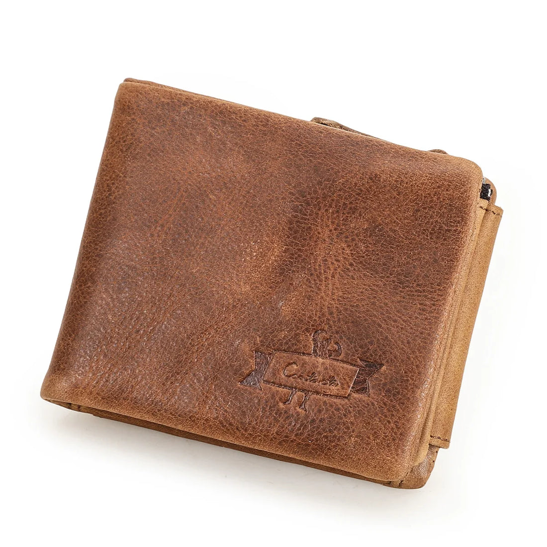 👌 Genuine Leather Trifold Wallet - Crazy Horse Cow Leather
