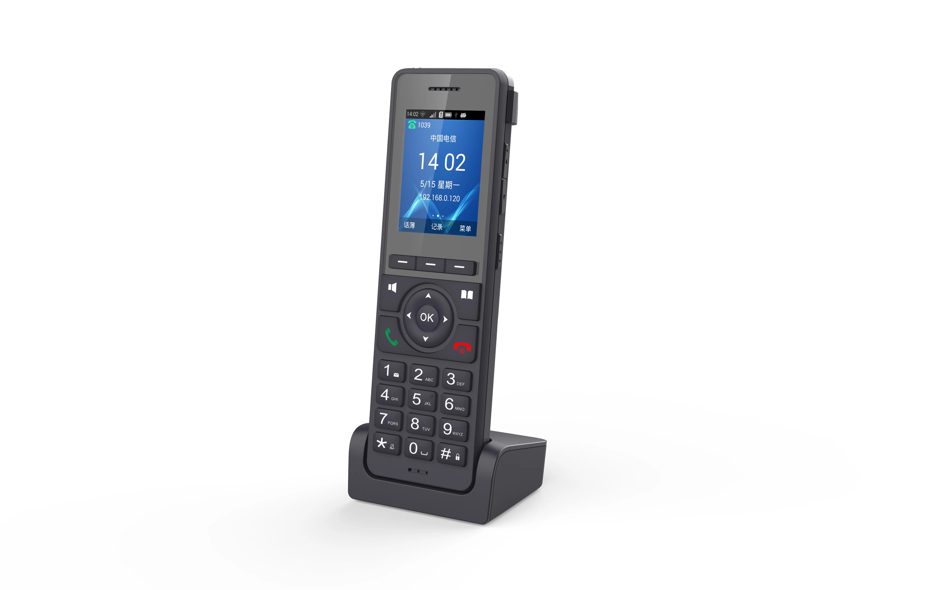 Telefone de Mesa VoIP WiFi 4G LTE - Telefone SIP Sem Fio com Tela de 2,4" e Conferência de 3 Vias