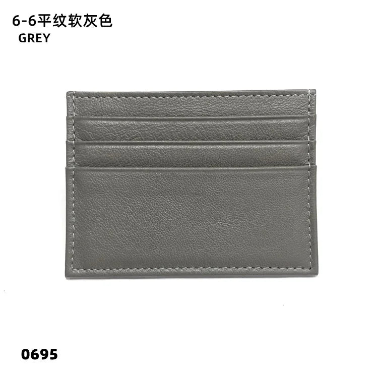 Custom Logo Leather Card Holder – Slim Wallet