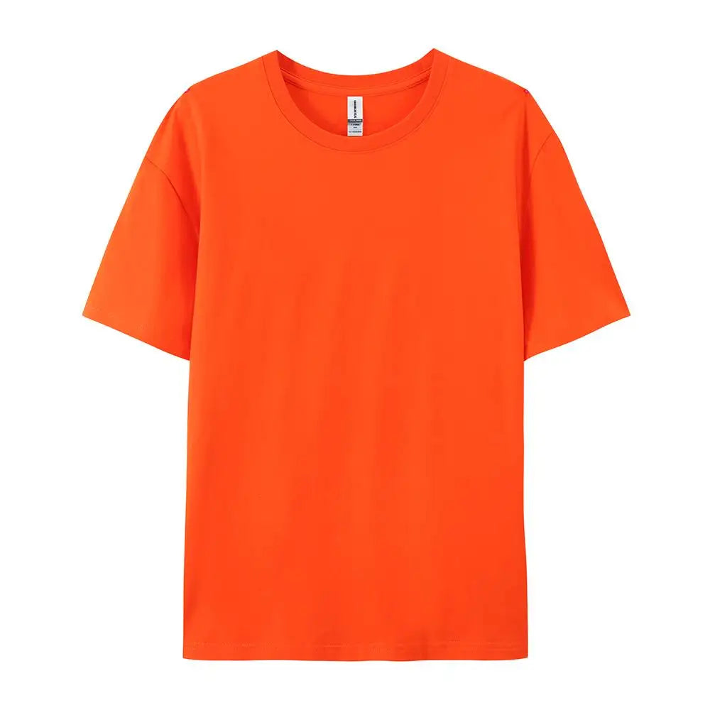 Solid Cotton T-Shirt Men & Women Casual Top