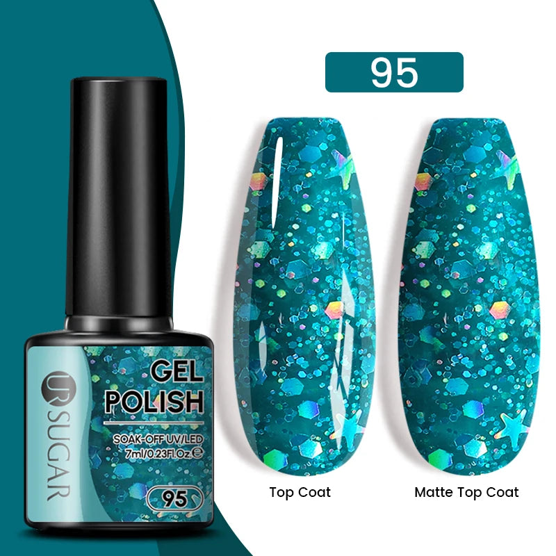 Dark Red Gel Nail Polish – Soak-Off LED/UV Gel Varnish for Salon & Home Use