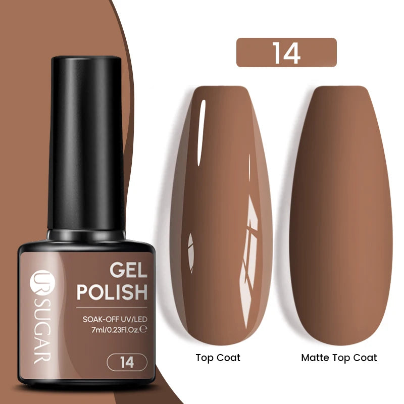 Dark Red Gel Nail Polish – Soak-Off LED/UV Gel Varnish for Salon & Home Use