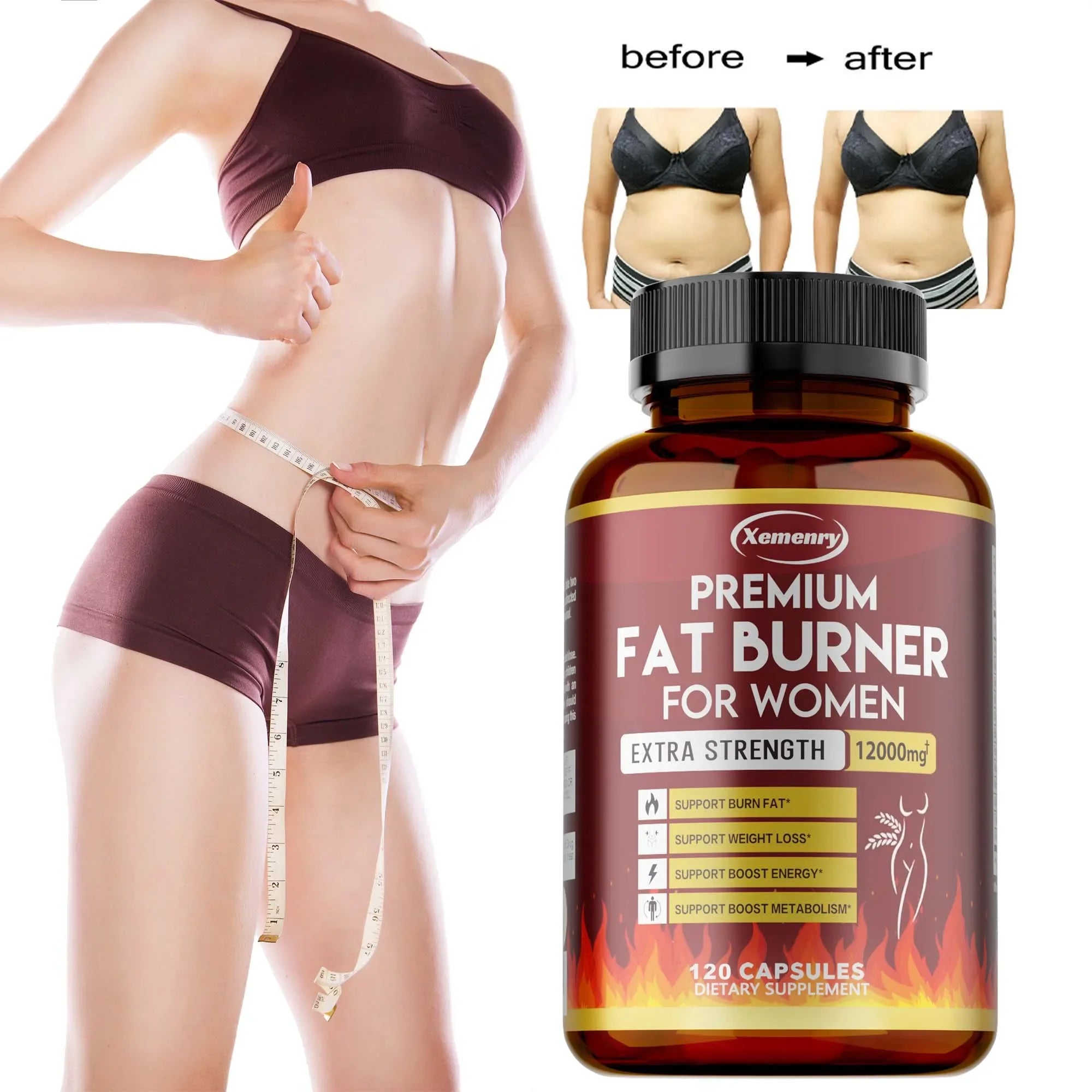 Green Tea Extract Capsules - Natural Fat Burner, Metabolism Booster & Antioxidant