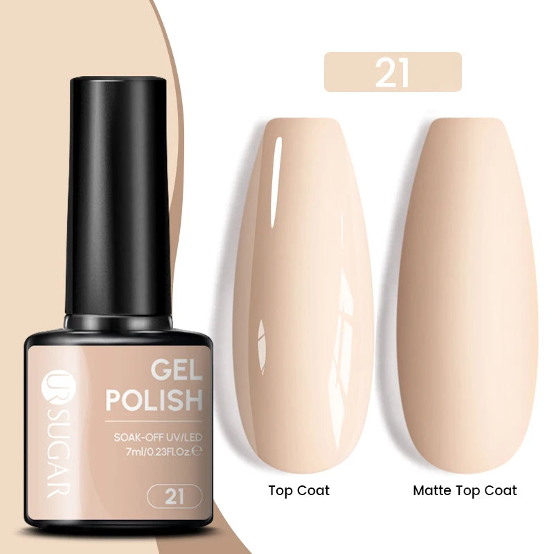 Glitter Gel Nail Polish – Semi-Permanent UV LED Gel with Sparkling Shimmer Finish