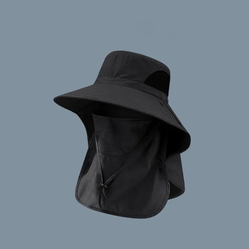 Wide Brim Sun Hat – UV Protection, Breathable & Windproof for Outdoor Use
