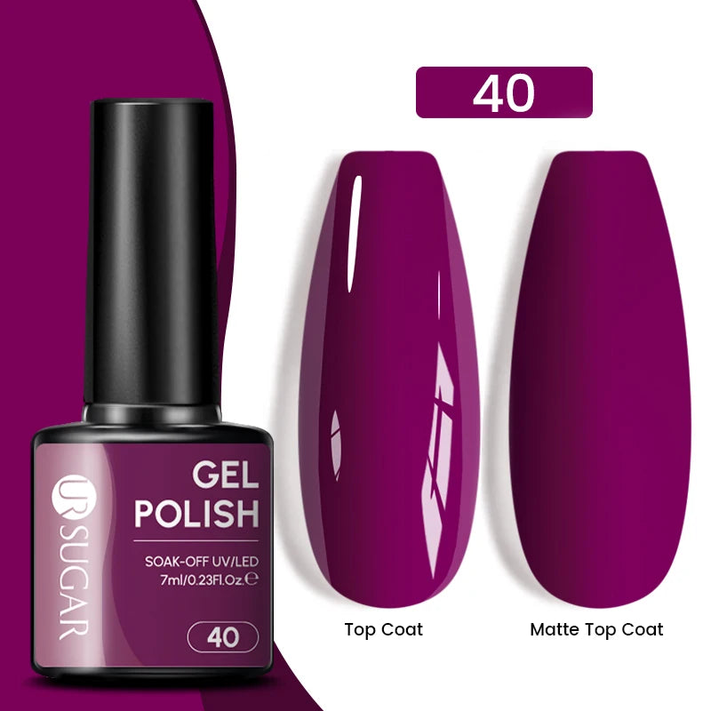 Glitter Gel Nail Polish – Semi-Permanent UV LED Gel with Sparkling Shimmer Finish