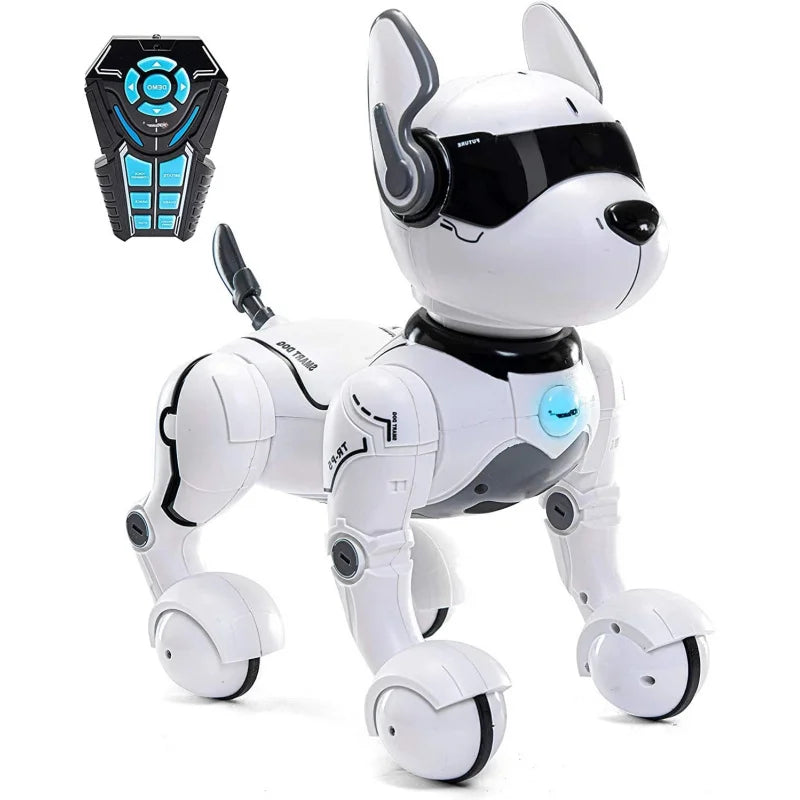 Robô Cachorro Inteligente - Brinquedo Interativo Programável de Controle Remoto