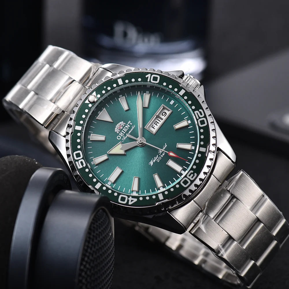 Men's Automatic Mechanical Watch – Luxury Stainless Steel Self-Winding Wristwatch | 17 Style Options