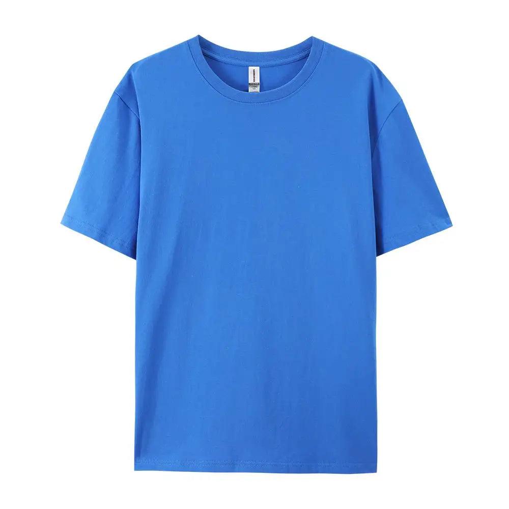 Solid Cotton T-Shirt Men & Women Casual Top