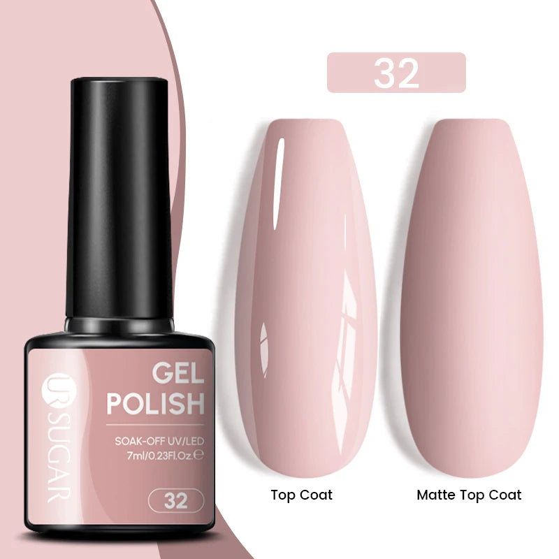 Glitter Gel Nail Polish – Semi-Permanent UV LED Gel with Sparkling Shimmer Finish