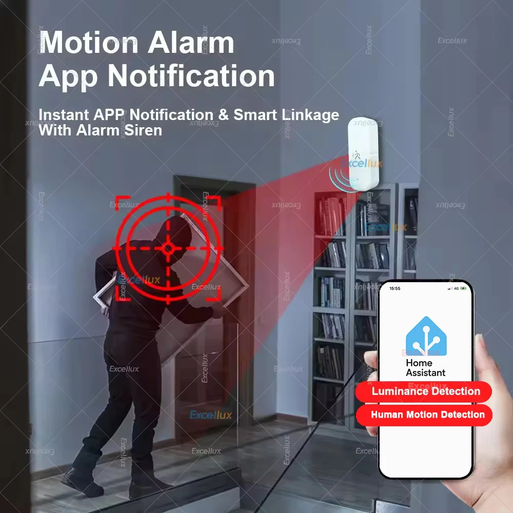 🏠 O SEXTO SENTIDO DA SUA CASA! Sensor de Movimento Inteligente ZigBee - O Cérebro de Segurança 3 em 1 🧠