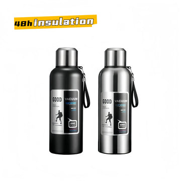 Garrafa Térmica Grande Isolada em Aço Inoxidável - 600ml-2000ml