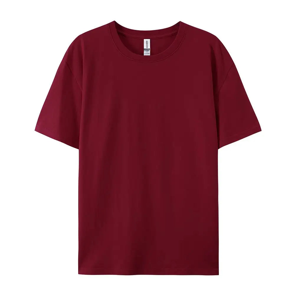 Solid Cotton T-Shirt Men & Women Casual Top