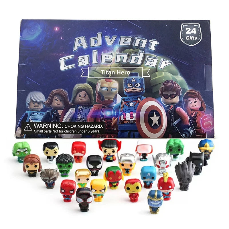 Calendário do Advento Marvel com 24 miniaturas de super-heróis