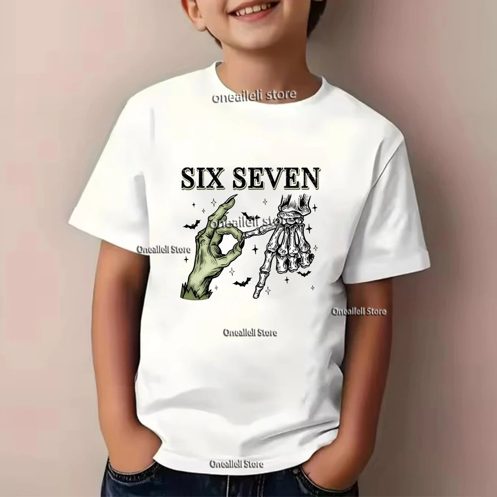 Summer Kids Cotton T-Shirt Funny Graphic Tee