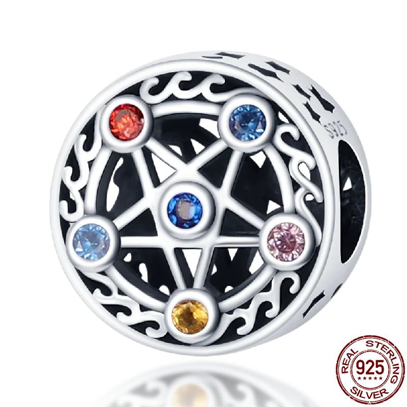 Berloque de Prata 925 com Zircônia - Berloque Compatível com Pulseira