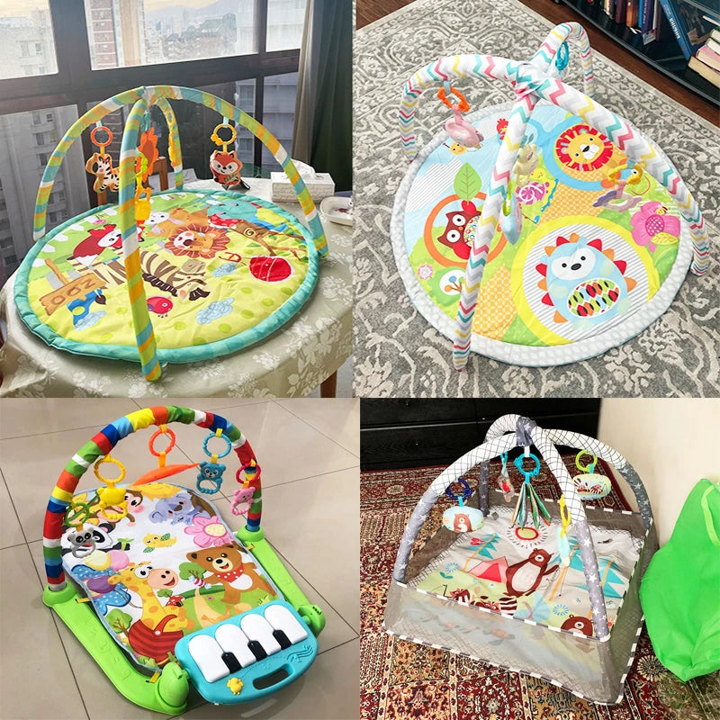 Educational Fitness Frame for Children – Play Mat & Crawling Activity Rug