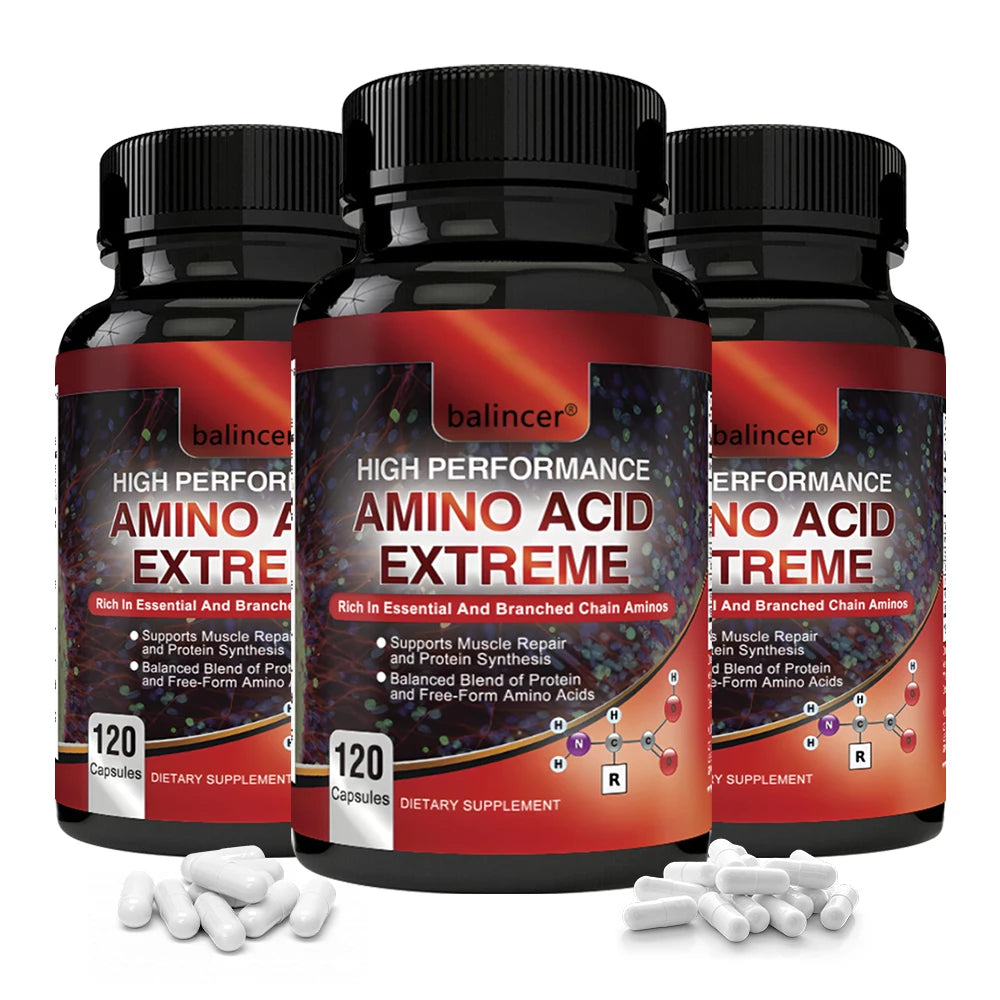 Aminoácidos Completos + BCAAs - Suplemento para Recuperação, Reparo e Crescimento Muscular