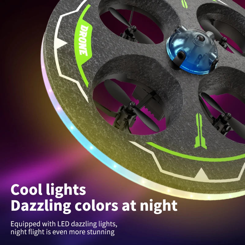 Mini Drone UFO MX85 para Crianças - Desvio Inteligente de Obstáculos, Design Seguro de Espuma (50g)