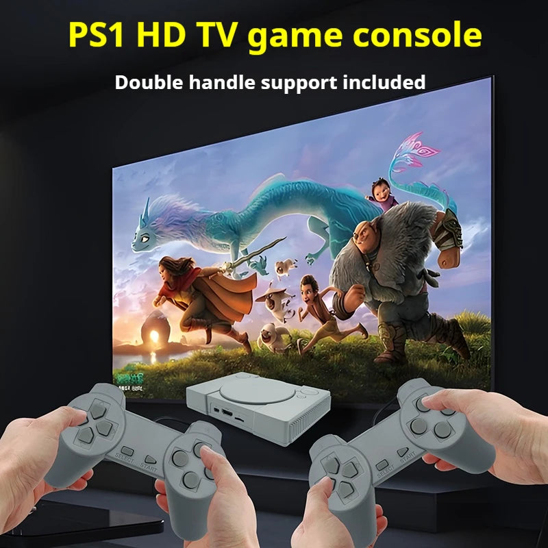Console de jogos retrô - 620 jogos clássicos integrados com dois controles e saída HD