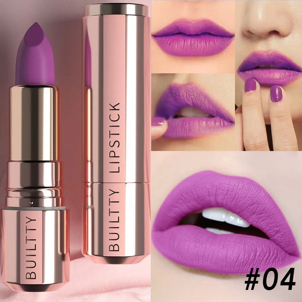 Batom Nude Matte - Batom macio, aveludado, de longa duração e que não transfere.