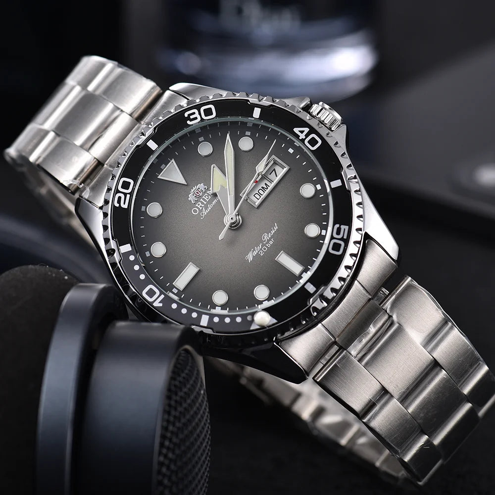Men's Automatic Mechanical Watch – Luxury Stainless Steel Self-Winding Wristwatch | 17 Style Options
