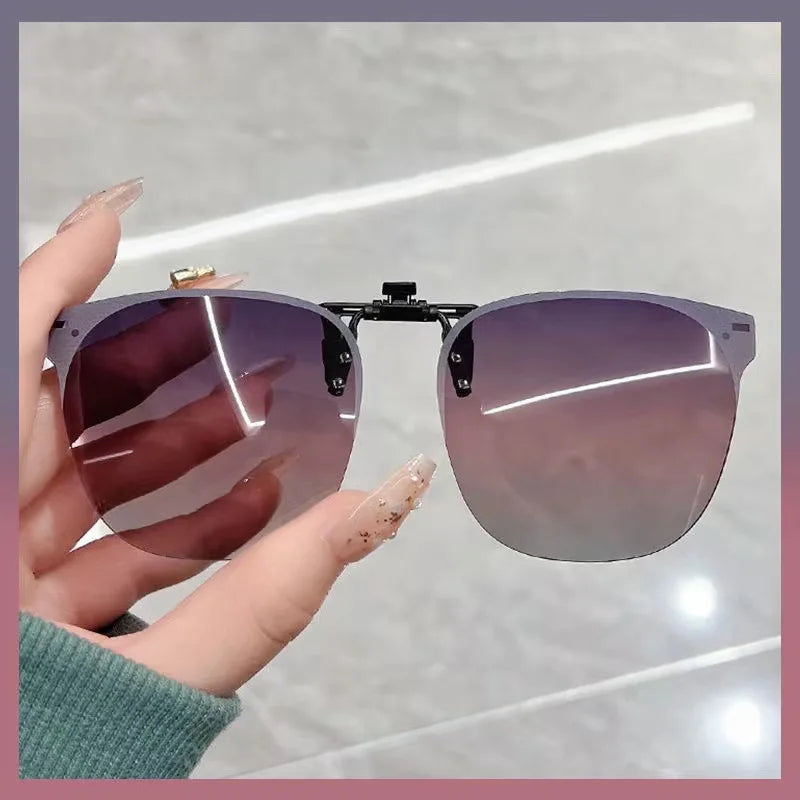 🕶️ 45% DE DESCONTO! Óculos de Sol Clip-On Polarizados - Flip-Up UV400 para Dirigir e Pescar