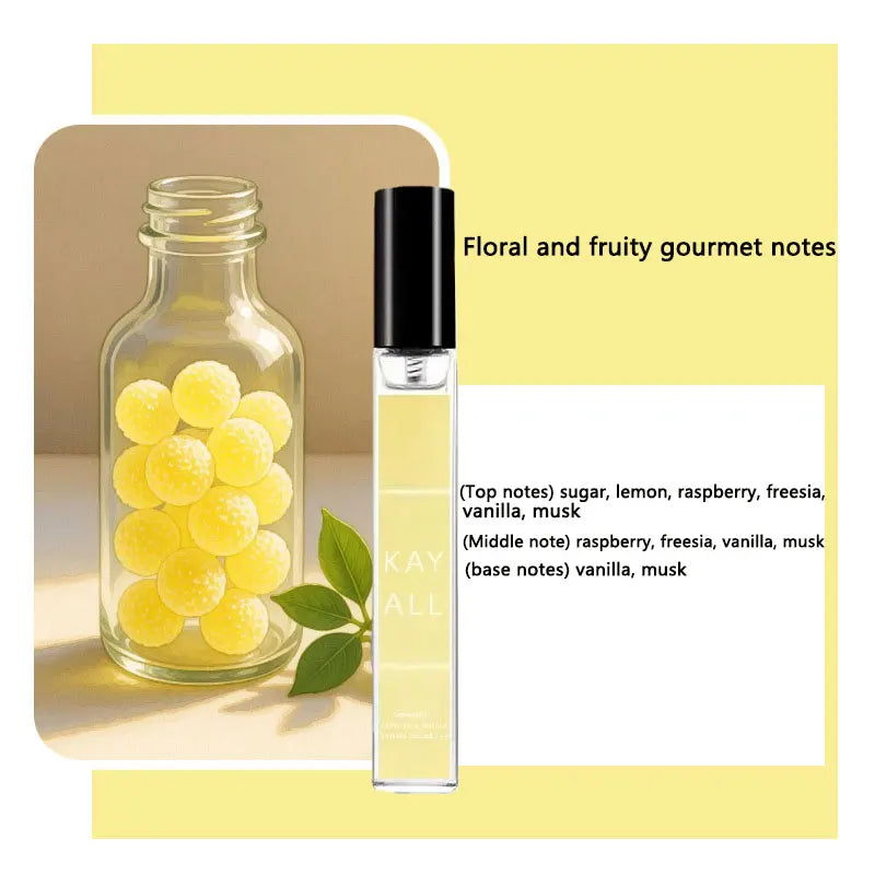 Perfume Feminino Floral Frutado Doce Elegante - Eau de Parfum Romântico com Base Amadeirada (10ml)