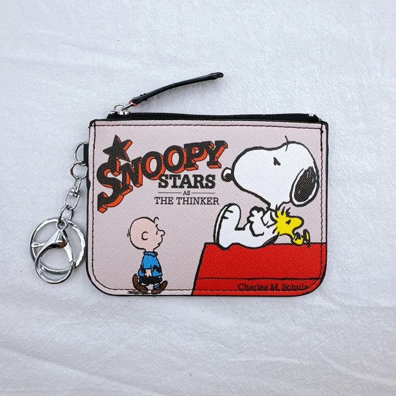 🐾 Snoopy Coin Purse – Cute Zipper Wallet for Kids, Teens & Adults