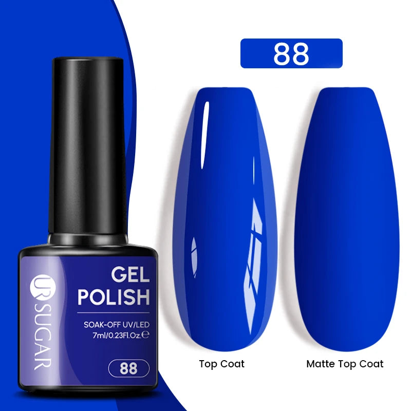 Glitter Gel Nail Polish – Semi-Permanent UV LED Gel with Sparkling Shimmer Finish