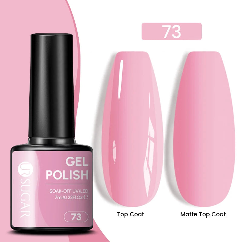 Dark Red Gel Nail Polish – Soak-Off LED/UV Gel Varnish for Salon & Home Use